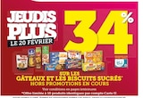 34% reversés sur votre carte u sur gâteaux et les biscuits sucrés hors promotions en cours à Hyper U dans Granace