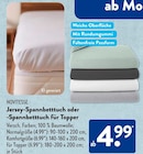 Aktuelles Jersey-Spannbetttuch Angebot bei ALDI SÜD in Mainz ab 4,99 €