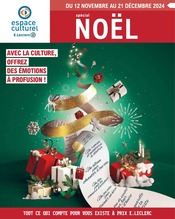 Catalogue E.Leclerc à Lunel cette semaine, valable du 12/11/2024 au 21/12/2024 Prospectus E.Leclerc à Lunel, "AVEC LA CULTURE, OFFREZ DES ÉMOTIONS À PROFUSIONS !", 108 pages de promos valables du 12/11/2024 au 21/12/2024