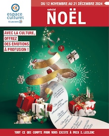 Prospectus E.Leclerc à Gourlan Graces, "AVEC LA CULTURE, OFFREZ DES ÉMOTIONS À PROFUSIONS !", 108 pages de promos valables du 12/11/2024 au 21/12/2024