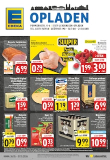 EDEKA Prospekt der Woche "Aktuelle Angebote" Seite 1, 26.10.2026 bis 31.10.2026 für Leverkusen Aktueller EDEKA Prospekt "Aktuelle Angebote" Seite 1 von 26 Seiten für Leverkusen