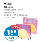Oblaten von Wetzel im aktuellen V-Markt Prospekt für 1,89 €