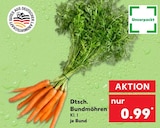 Dtsch. Bundmöhren von Unverpackt für 0,99 € bei Kaufland im Angebot Dtsch. Bundmöhren von Unverpackt im aktuellen Kaufland Prospekt