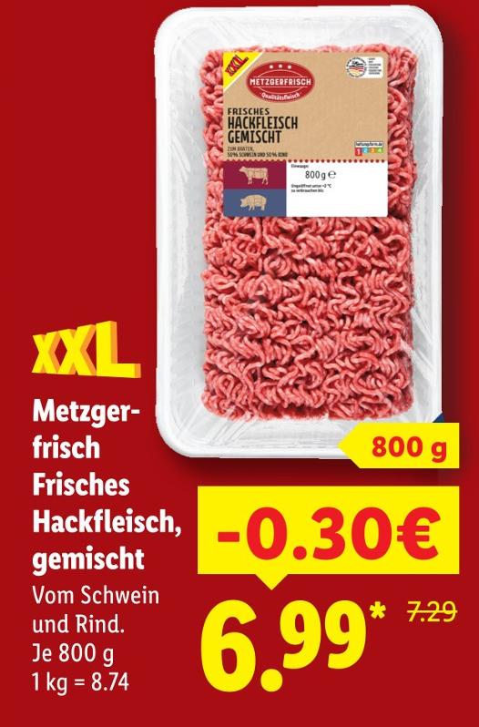 Frisches Hackfleisch, gemischt