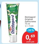 Original Zahncreme von Dentagard für 0,69 € bei budni im Angebot Original Zahncreme von Dentagard im aktuellen budni Prospekt