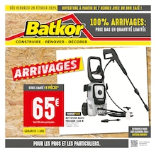 Prospectus Bricolage de Batkor à Villiers-sur-Marne: "100% ARRIVAGES : PRIX BAS EN QUANTITÉ LIMITÉE", 8 pages, 28/02/2025 - 13/03/2025