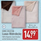 Luxus-Wohndecke von HOME CREATION für 14,99 € bei ALDI Nord im Angebot Luxus-Wohndecke von HOME CREATION im aktuellen ALDI Nord Prospekt