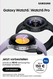 Samsung Prospekt für Ostseebad Ahrenshoop mit 6 Seiten Samsung Prospekt für Ostseebad Ahrenshoop: "Galaxy Watch5 | Watch5 Pro", 6 Seiten, 10.08.2022 - 25.08.2022