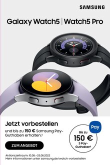 Aktueller Samsung Prospekt "Galaxy Watch5 | Watch5 Pro" mit 6 Seiten