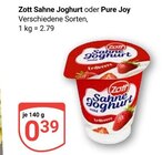 Sahne Joghurt im Angebot bei GLOBUS in Hürth Sahne Joghurt Angebote von Zott bei GLOBUS Hürth für 0,39 €