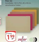 Platz-Set Angebote von Zeller bei GLOBUS Trier für 1,99 €