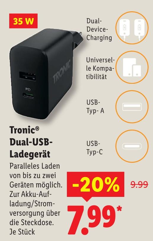Dual-USB-Ladegerät