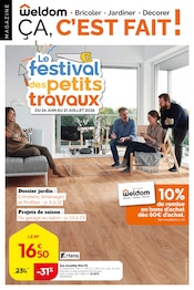 Promos Bricolage dans le catalogue "Le festival des petits travaux" de Weldom Bricolage en promo dans le catalogue Weldom à la page 1
