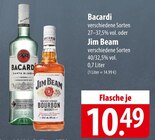 Bacardi oder Jim Beam Angebote bei famila Nordost Falkensee für 10,49 €