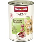 Aktuelles Animonda Carny Kitten Rind, Huhn + Kaninchen 400 g Angebot bei Zookauf in Hannover ab 1,99 €