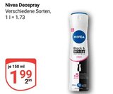 Deospray Angebote von Nivea bei GLOBUS Siegen für 1,99 €