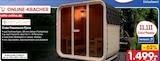 Cube Fasssauna Fjora von ARTSAUNA für 1.499,00 € bei Netto Marken-Discount im Angebot Cube Fasssauna Fjora von ARTSAUNA im aktuellen Netto Marken-Discount Prospekt