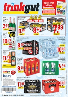 Krombacher im aktuellen Trinkgut Prospekt (Düren) Krombacher im Trinkgut Prospekt "Aktuelle Angebote" mit 6 Seiten (Düren)