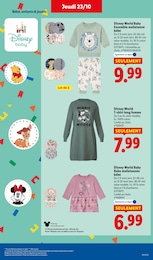Prix et réduction Disney dans le prospectus Lidl en cours Offre Disney dans le catalogue Lidl du moment à la page 33