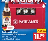 Original Münchner Hell im Netto Marken-Discount Prospekt Original Münchner Hell von Paulaner im aktuellen Netto Marken-Discount Prospekt für 11,99 €