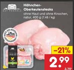 Hähnchen-Oberkeulensteaks Angebote von GUT PONHOLZ bei Netto Marken-Discount Dülmen für 2,99 €