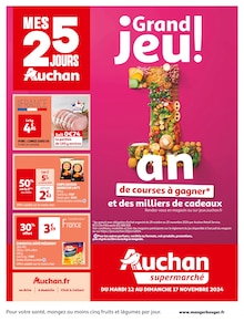 Prospectus Auchan Supermarché à Ivry-sur-Seine, "MES 25 JOURS AUCHAN", 8 pages de promos valables du 12/11/2024 au 17/11/2024