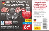 Aktuelles Halbes Schwein, ca. 40 kg Angebot bei Netto Marken-Discount in Osnabrück ab 3,49 €