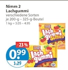 Lachgummi im V-Markt Prospekt Lachgummi von Nimm 2 im aktuellen V-Markt Prospekt für 0,99 €