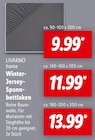 Winter-Jersey-Spannbettlaken bei Lidl im Reichertshofen Prospekt für 9,99 €