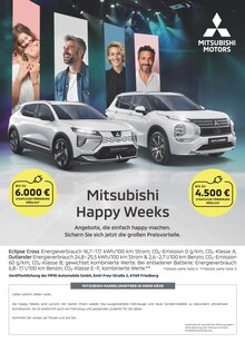 Mitsubishi Prospekt Mitsubishi Happy Weeks mit 1 Seite