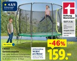 Gartentrampolin Angebote von Crivit bei Lidl Kassel für 159,00 €
