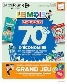 Prospectus Carrefour Market de la semaine "LE MOIS MONOPOLY" avec 1 pages, valide du 09/09/2025 au 21/09/2025 pour Lille et alentours