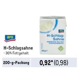 Aktuelles H-Schlagsahne Angebot bei Metro in Hamburg ab 0,98 €