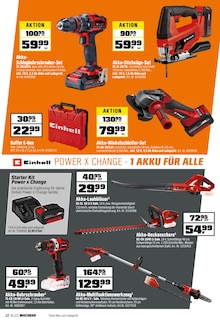 Bohrmaschine im OBI Prospekt "BIBERSTARK SPAREN!" mit 20 Seiten (Erlangen)