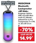Bluetooth-Lautsprecher »BT-X66« im Angebot bei Kaufland in Wismar Bluetooth-Lautsprecher »BT-X66« Angebote von MUSICMAN bei Kaufland Wismar für 14,99 €