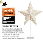 LED-PAPIERSTERN für 5,99 € bei OBI im Angebot LED-PAPIERSTERN im aktuellen OBI Prospekt