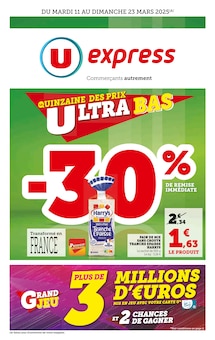 Prospectus U Express à Orchamps-Vennes, "U Express", 20 pages de promos valables du 11/03/2025 au 23/03/2025