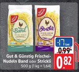 Aktuelle Nudeln Angebote bei EDEKA in Ulm Aktuelles Frischei-Nudeln Band Angebot bei EDEKA in Ulm ab 0,82 €