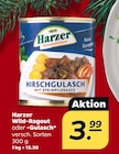 Wild-Ragout oder -Gulasch Angebote von Harzer bei Netto mit dem Scottie Pinneberg für 3,99 €