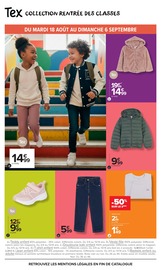 Promos Chaussures dans le catalogue "Tex Les basiques c'est nous. La vie qui va avec, c'est vous." de Carrefour Market Chaussures en promo dans le catalogue Carrefour Market à la page 4