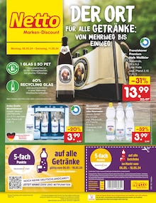 Mineralwasser im Netto Marken-Discount Prospekt "Aktuelle Angebote" mit 55 Seiten (Wuppertal)