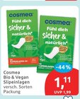 Bio & Vegan Slipeinlagen von Cosmea für 1,11 € bei budni im Angebot Bio & Vegan Slipeinlagen von Cosmea im aktuellen budni Prospekt