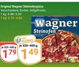 Steinofenpizza im Angebot bei GLOBUS in Kaarst Steinofenpizza Angebote von Original Wagner bei GLOBUS Kaarst für 1,49 €