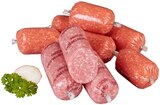 Zwiebelmettwurst, Putenwurst, Mettwurst oder Zwiebelmettwurstkugel Angebote von Wilhelm Brandenburg bei REWE Rodgau für 1,39 €