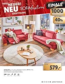 Sofa im Polstermöbel Fischer Prospekt "NEU! NEUER! NEU-ERÖFFNUNG" mit 39 Seiten (Heilbronn)