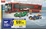 60445 camion f1 avec voitures de f1 rb20 et amr24 | 8 ans - LEGO - JouéClub 60445 camion f1 avec voitures de f1 rb20 et amr24 | 8 ans - LEGO à 59,99 € dans le catalogue JouéClub