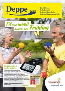 Aktueller Sanitätshaus Deppe GmbH Prospekt "Fit und mobil durch den Frühling" Seite 1 von 6 Seiten für Bad Gandersheim