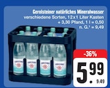 Gerolsteiner natürliches Mineralwasser Angebote bei E center Würzburg für 5,99 €