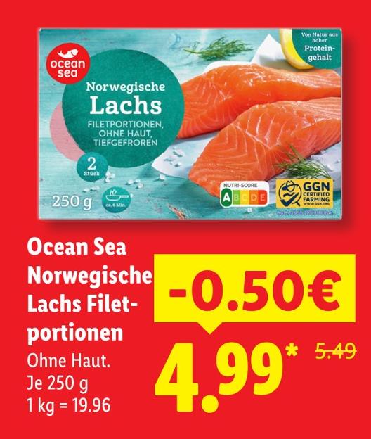 Norwegische Lachs Filetportionen