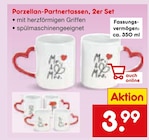 Porzellan-Partnertassen von  im aktuellen Netto Marken-Discount Prospekt für 3,99 €